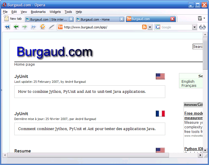 Burgaud.com 6.0 (Powered by SPIP)